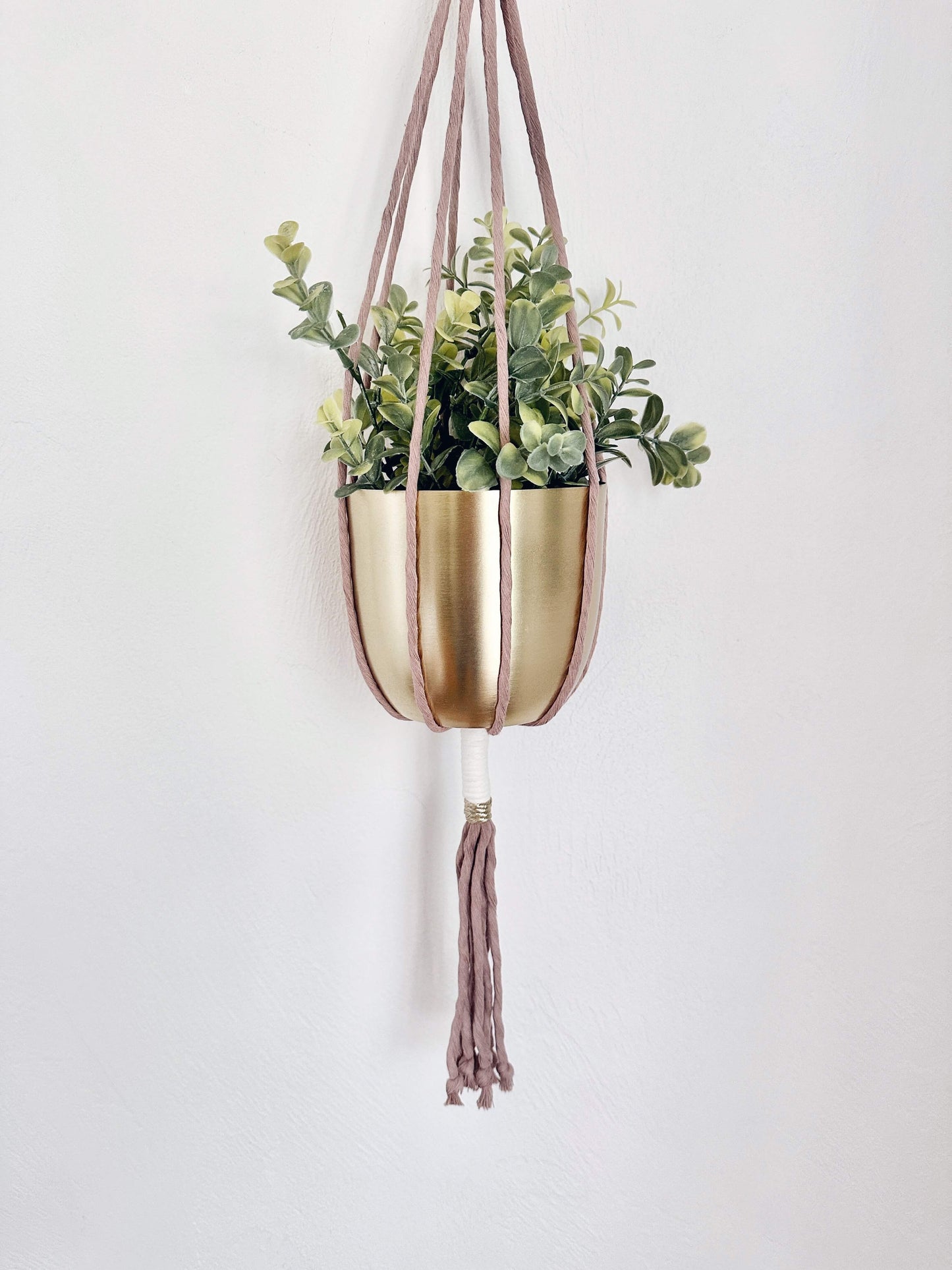 Cassidy Metallic Macrame Plant Hanger