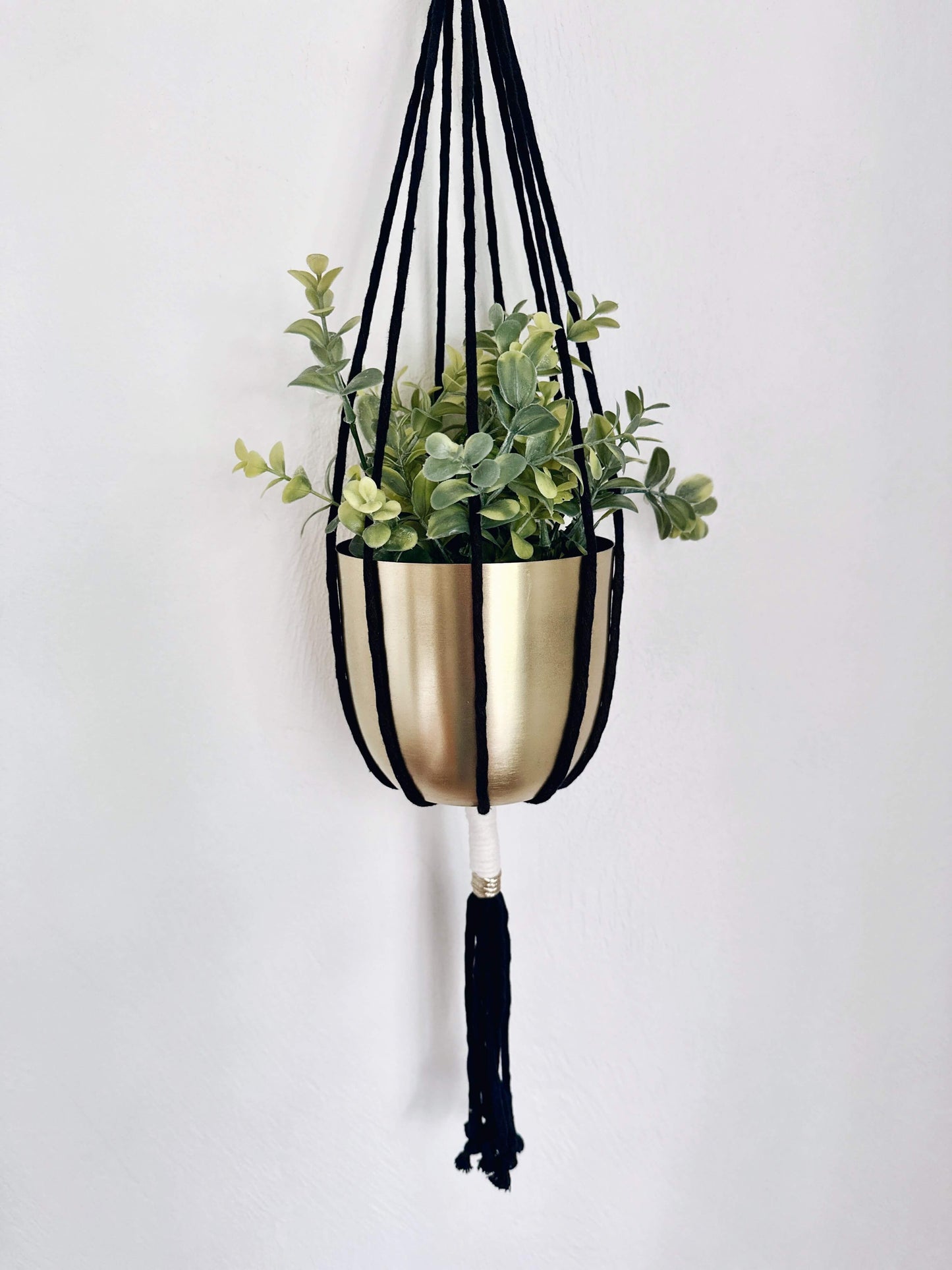 Cassidy Metallic Macrame Plant Hanger