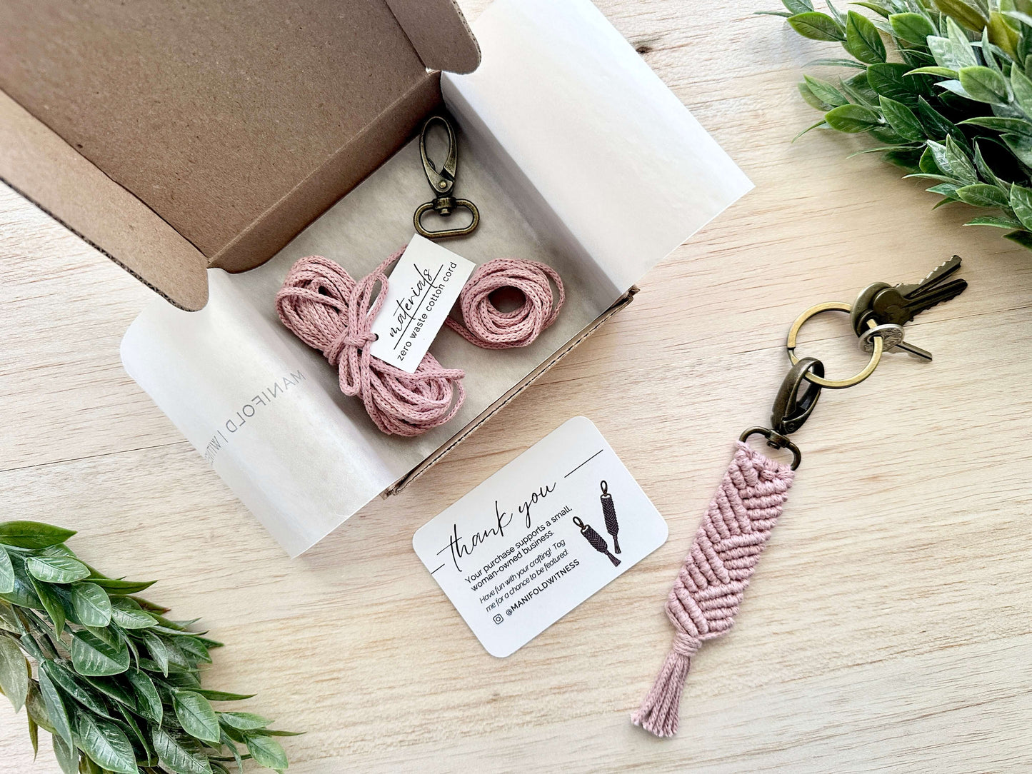 DIY Macrame Kit | Cotton Keychain | Quinn