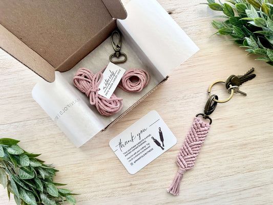 DIY Macrame Kit | Cotton Keychain | Quinn