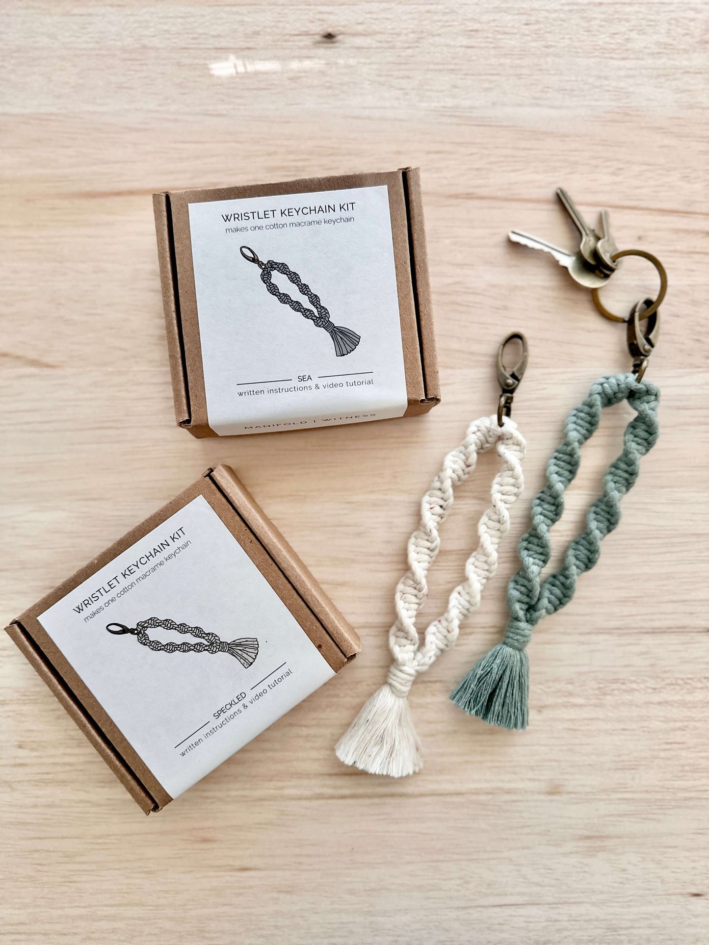 DIY Macrame Kit | Wristlet Keychain | Helix