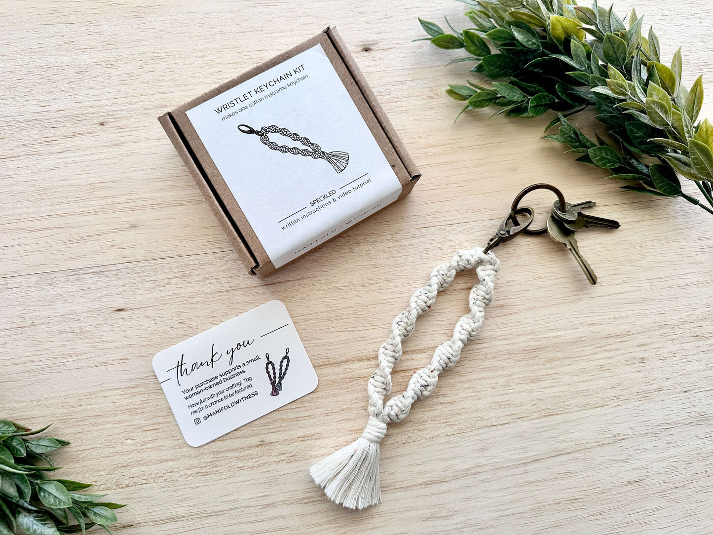 DIY Macrame Kit | Wristlet Keychain | Helix
