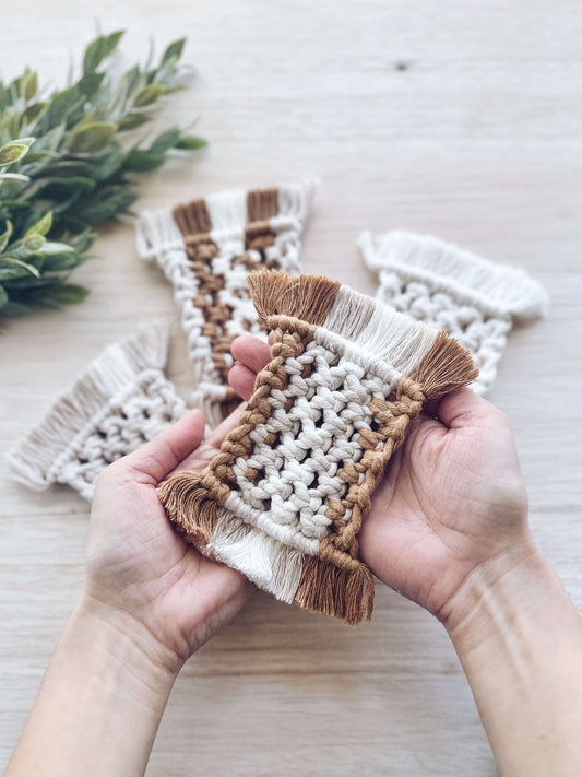 Macrame Coaster Pattern | Beginner | Gina