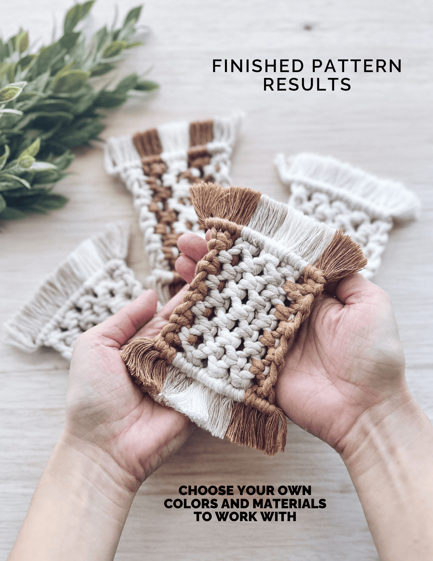 Macrame Coaster Pattern | Beginner | Gina