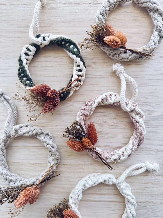 Mini Wreath Ornament Pattern | Beginner