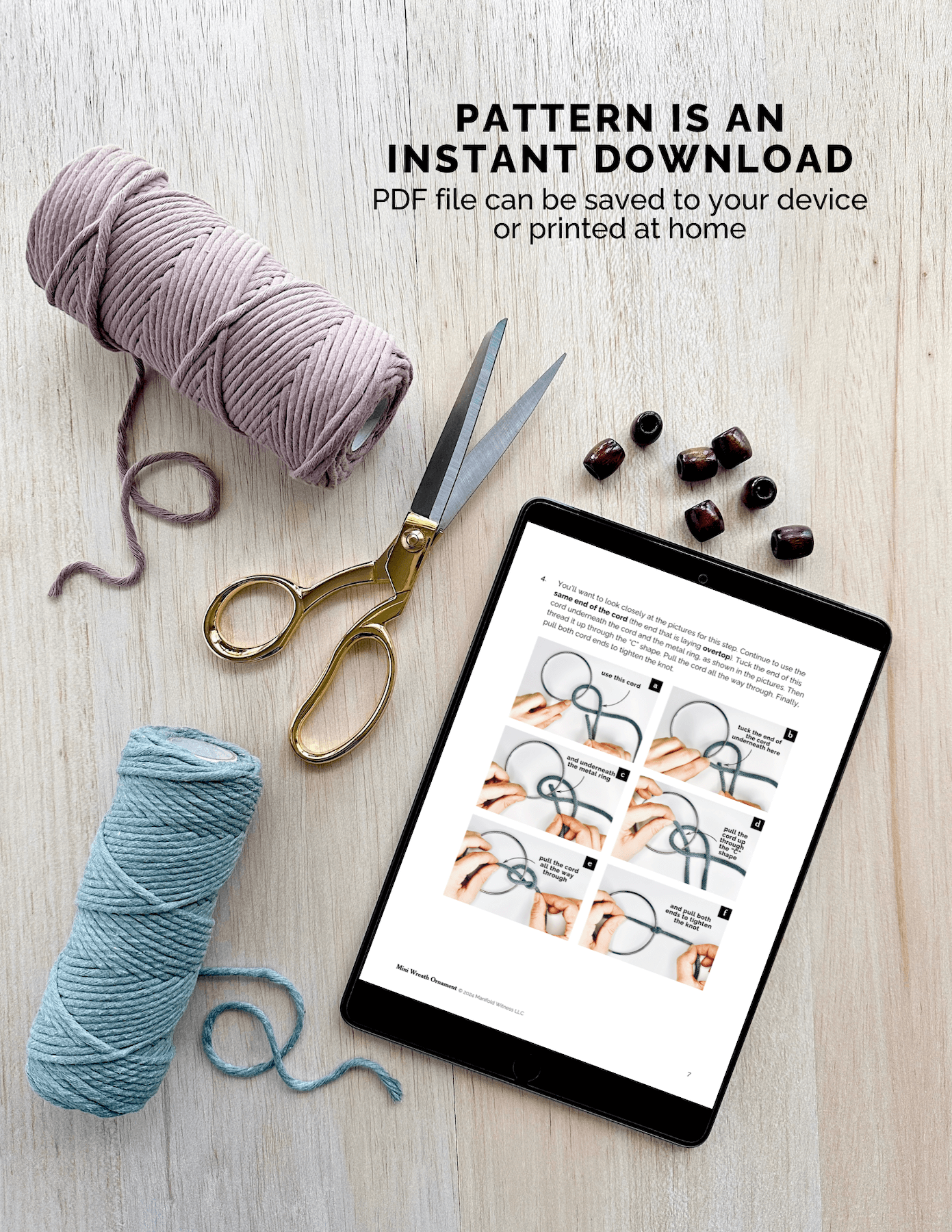 Mini Wreath Ornament Pattern | Beginner