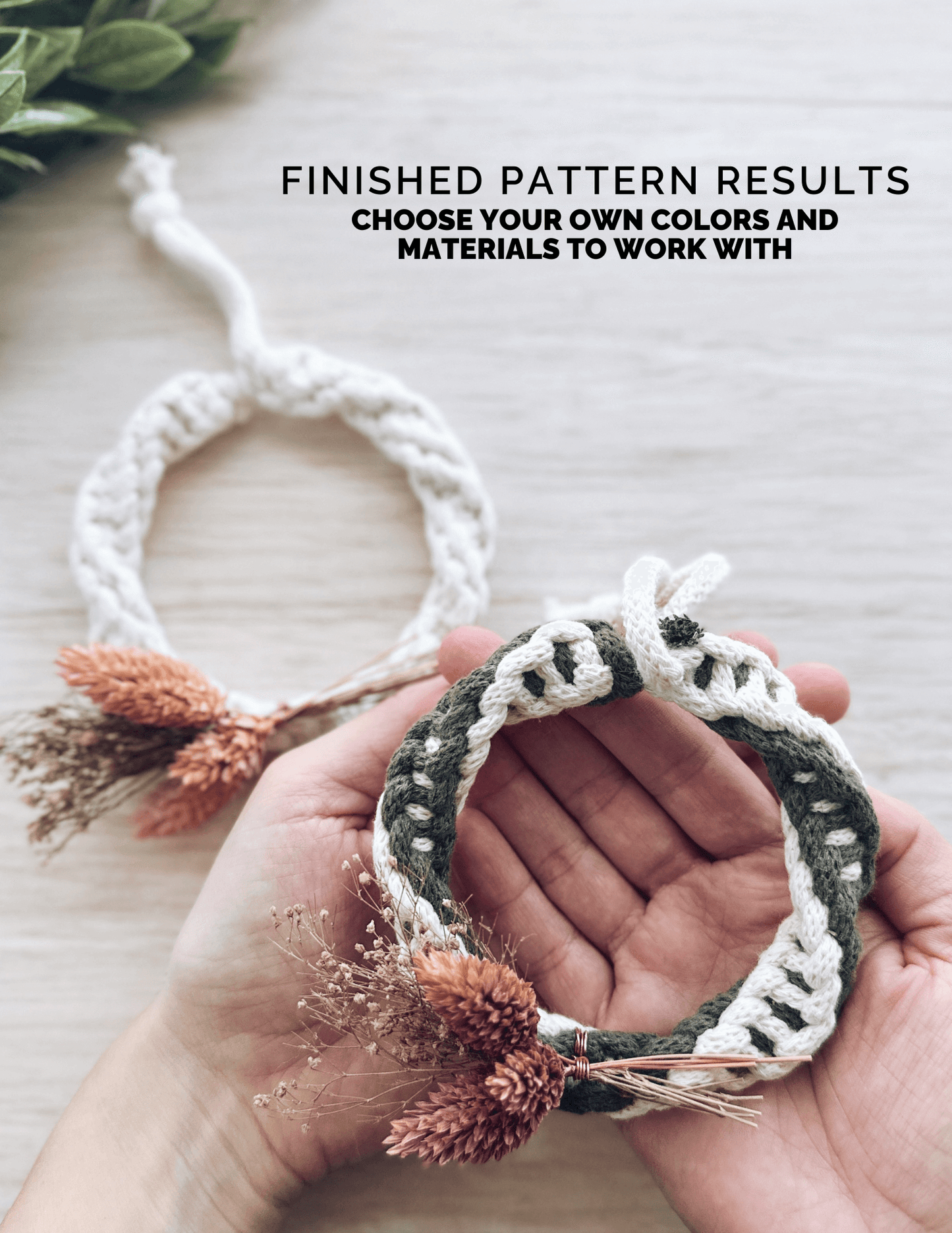 Mini Wreath Ornament Pattern | Beginner
