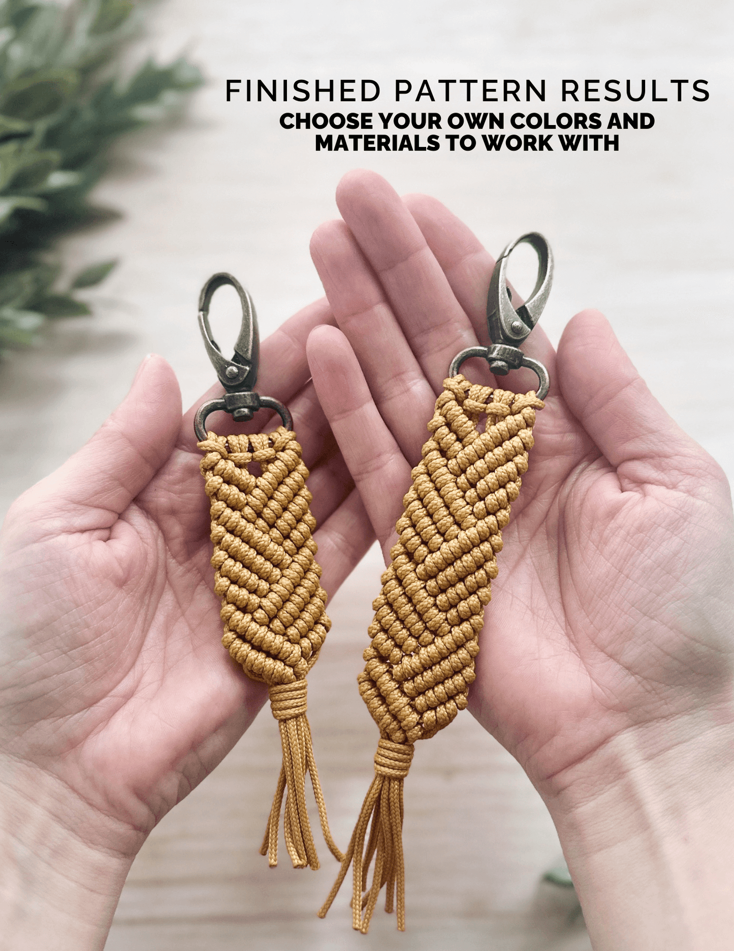 Paracord Macrame Keychain Pattern | Beginner | Quinn