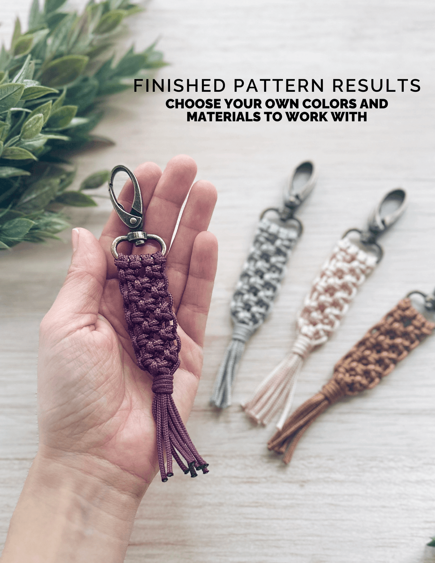 Paracord Macrame Keychain Pattern | Beginner | Morocco