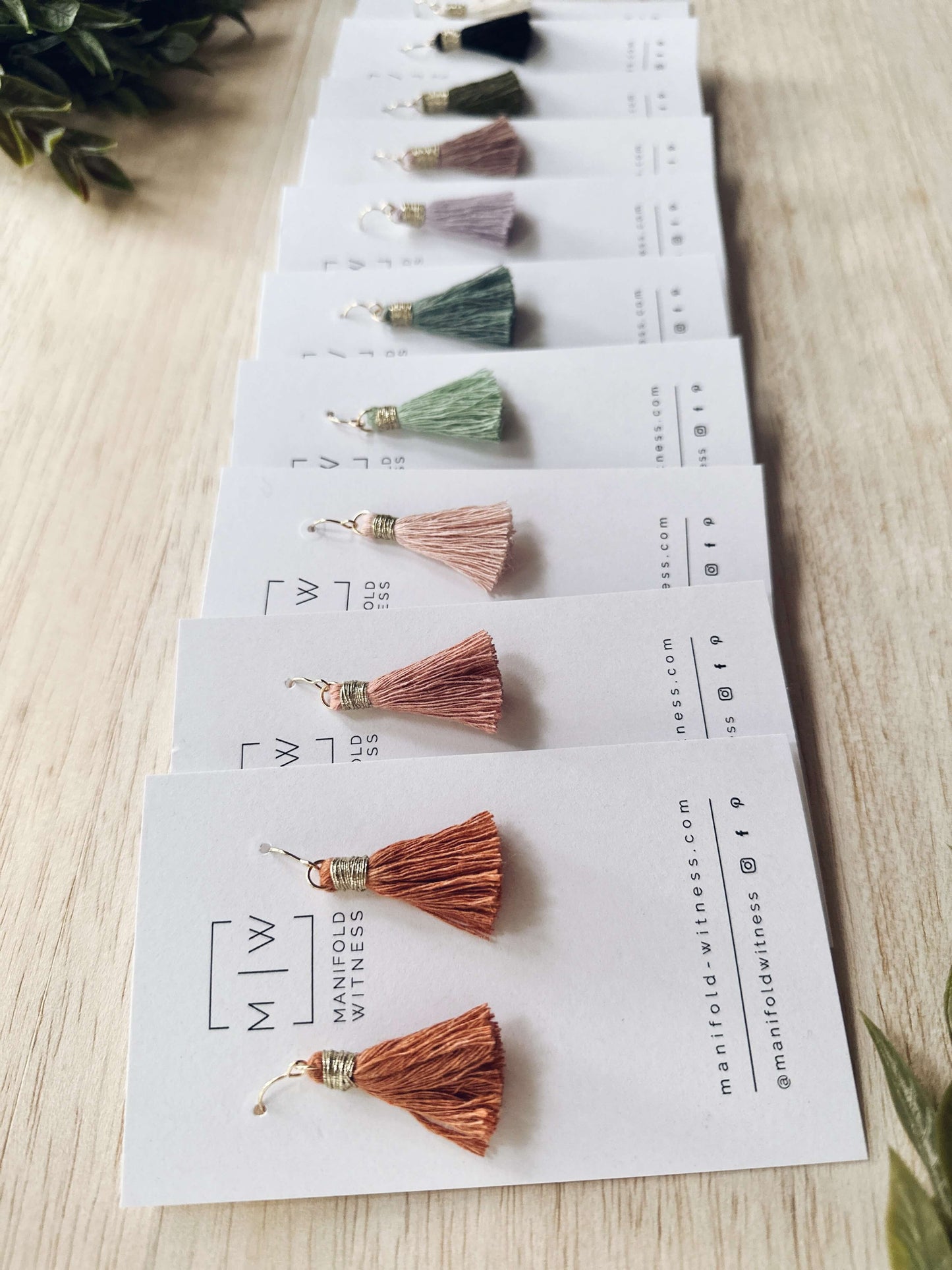Penny Metallic Mini Tassel Earring | Modern Bohemian Jewelry