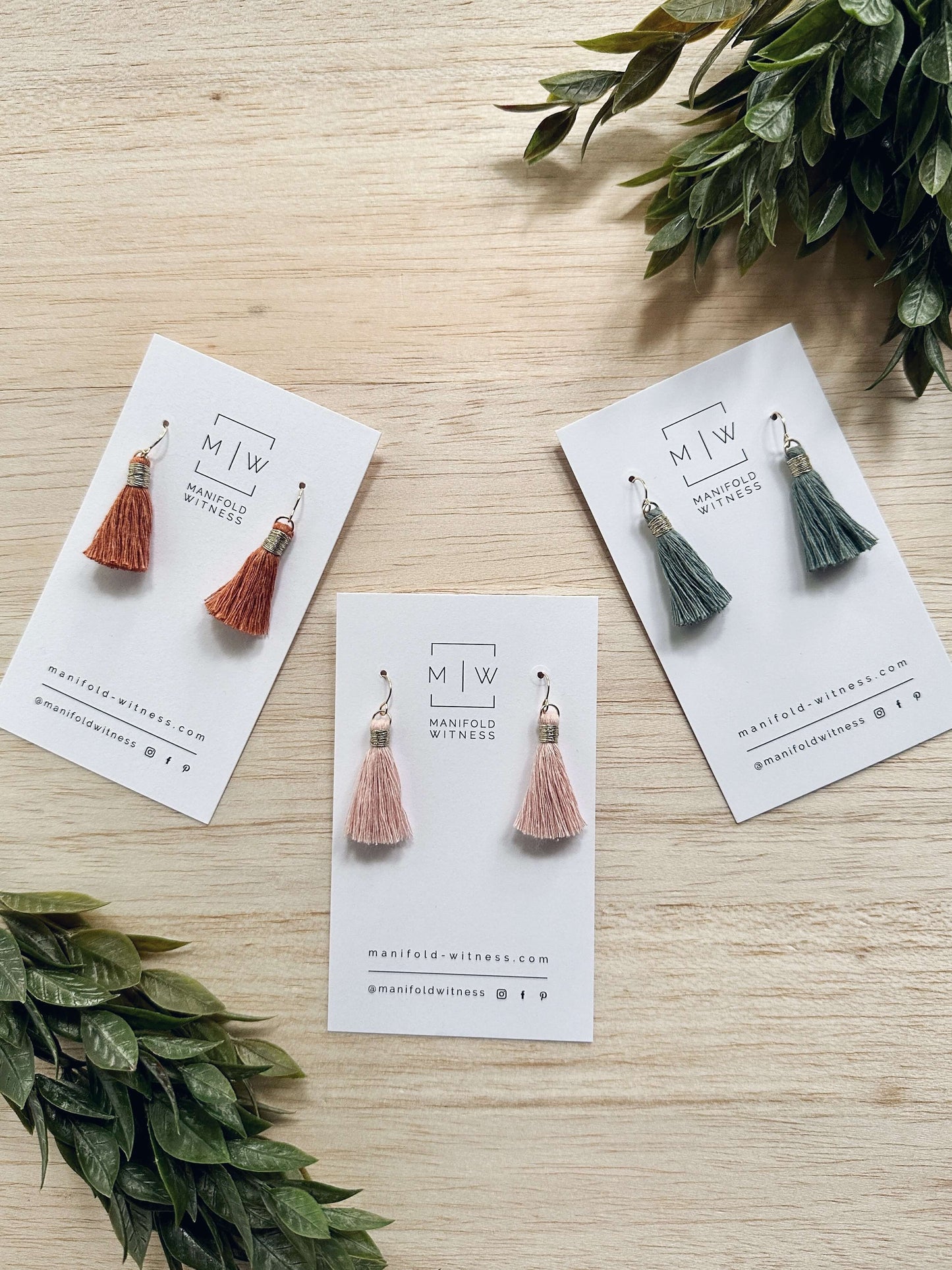Penny Metallic Mini Tassel Earring | Modern Bohemian Jewelry