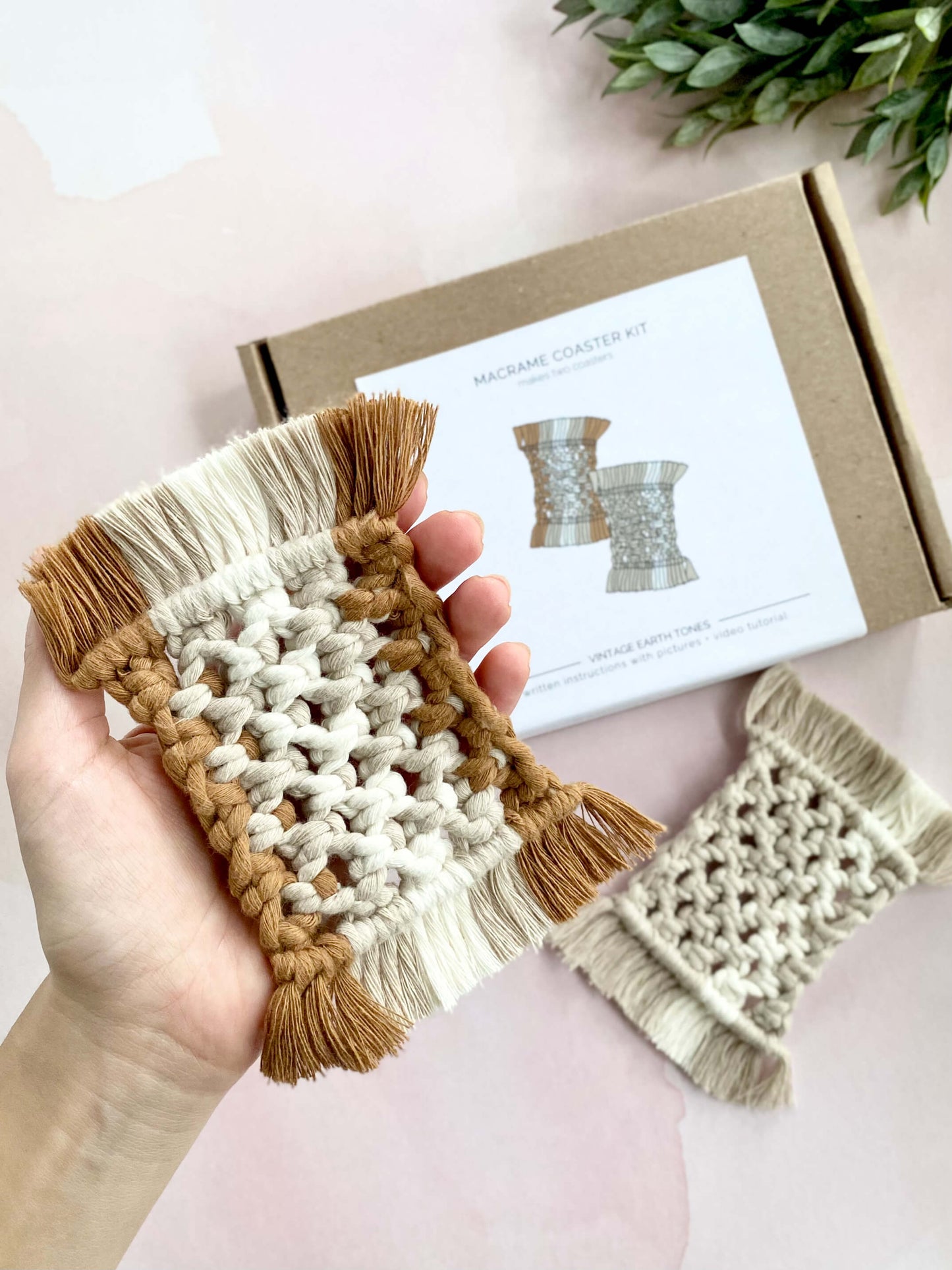 DIY Macrame Kit | Coaster Tutorial | Gina