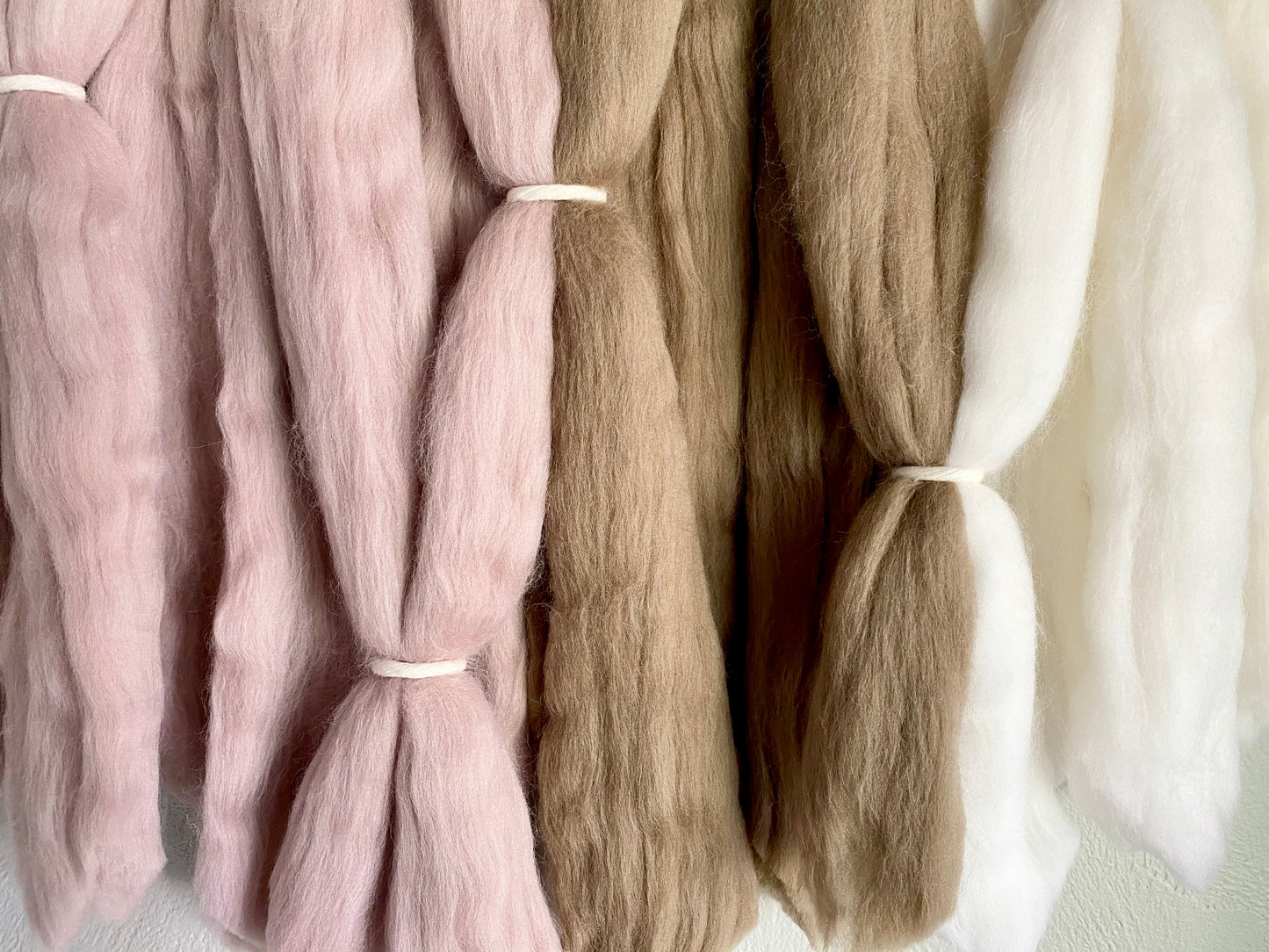 Fiber Art Wall Hanging in Mink & Taupe