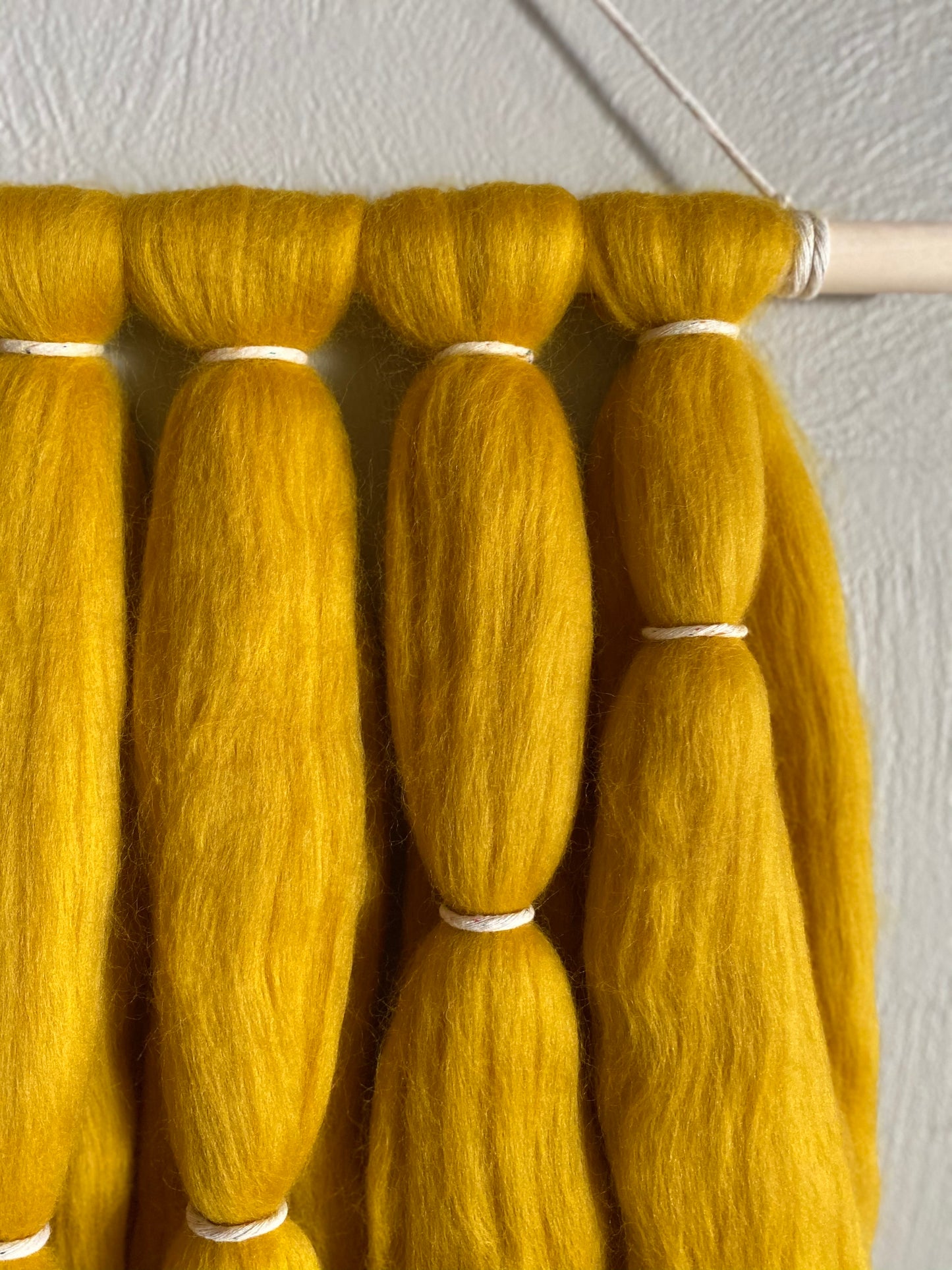 Fiber Art Wall Hanging in Sunshine