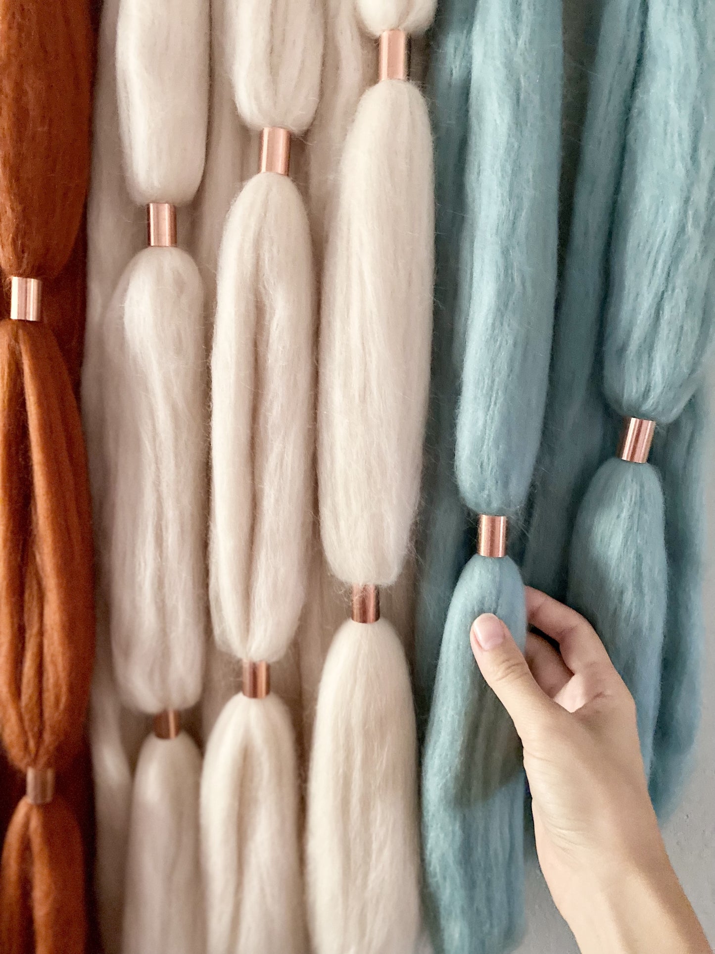 Large Fiber Art Wall Hanging | Farrah in Thunderbird