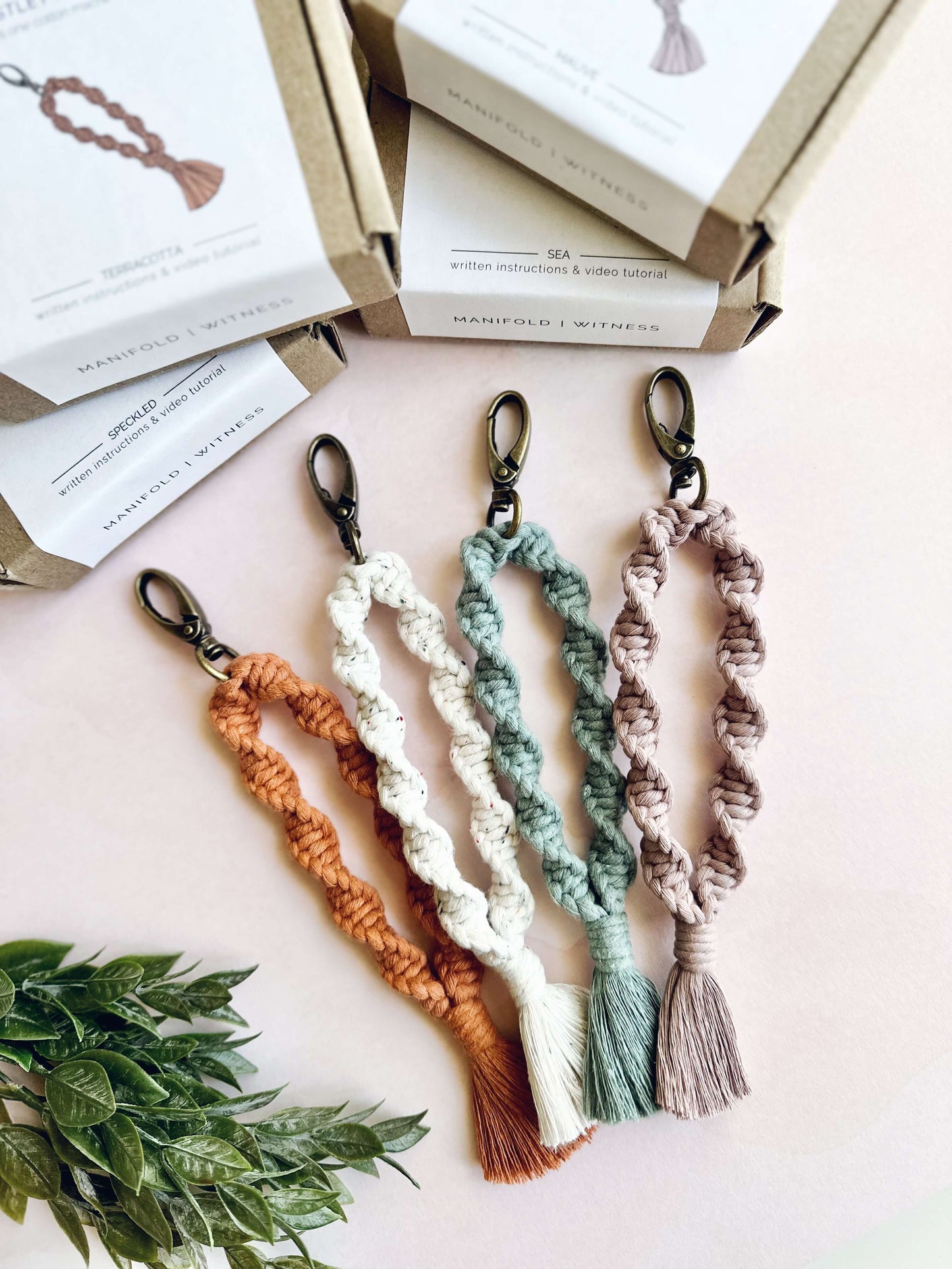 DIY Macrame Kit | Wristlet Keychain | Helix