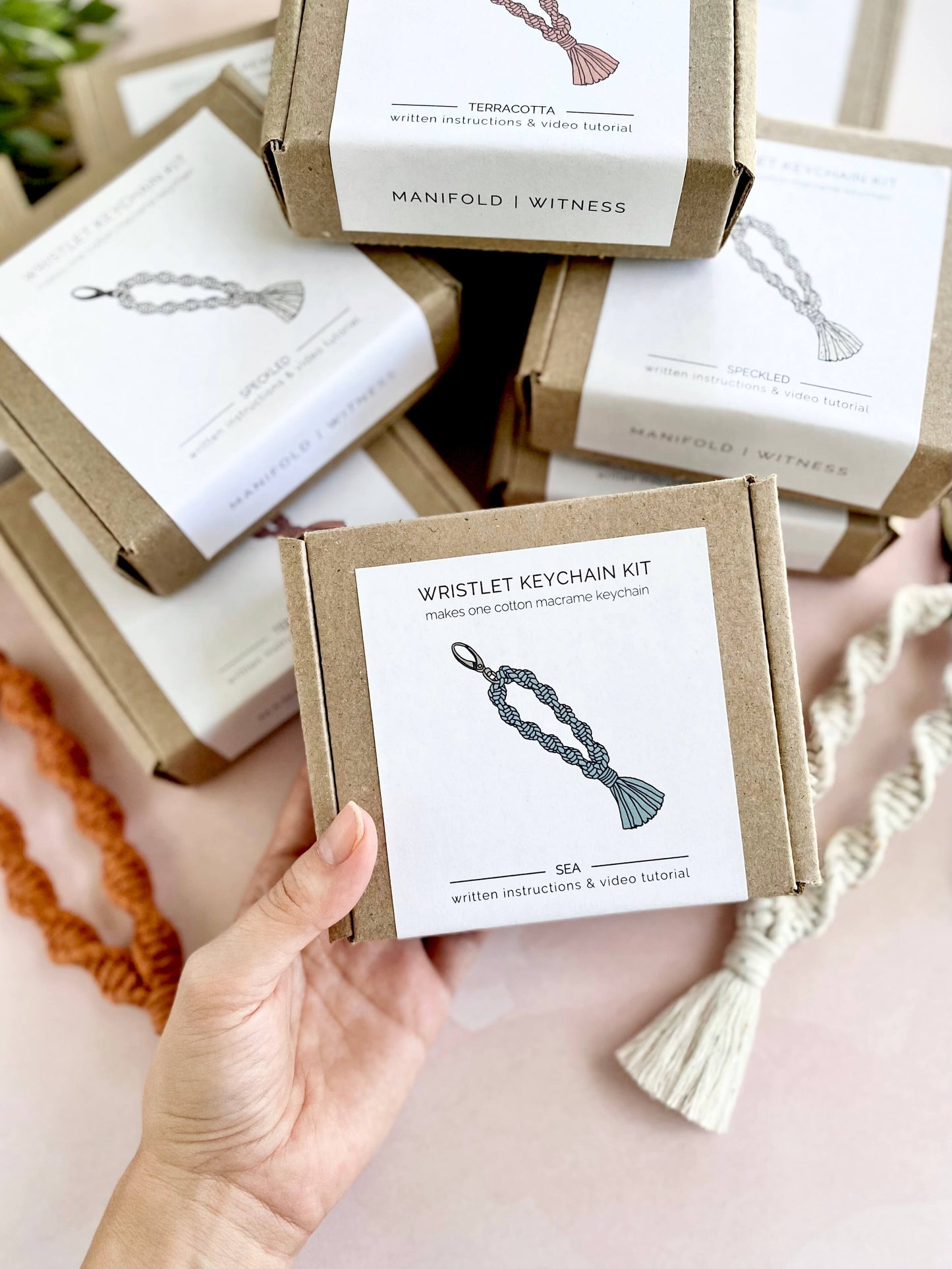 DIY Macrame Kit | Wristlet Keychain | Helix