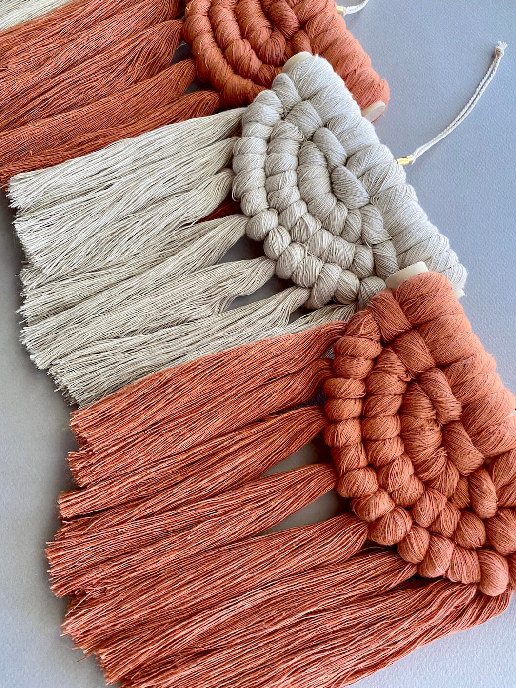Modern Fiber Art Mini Wall Hanging