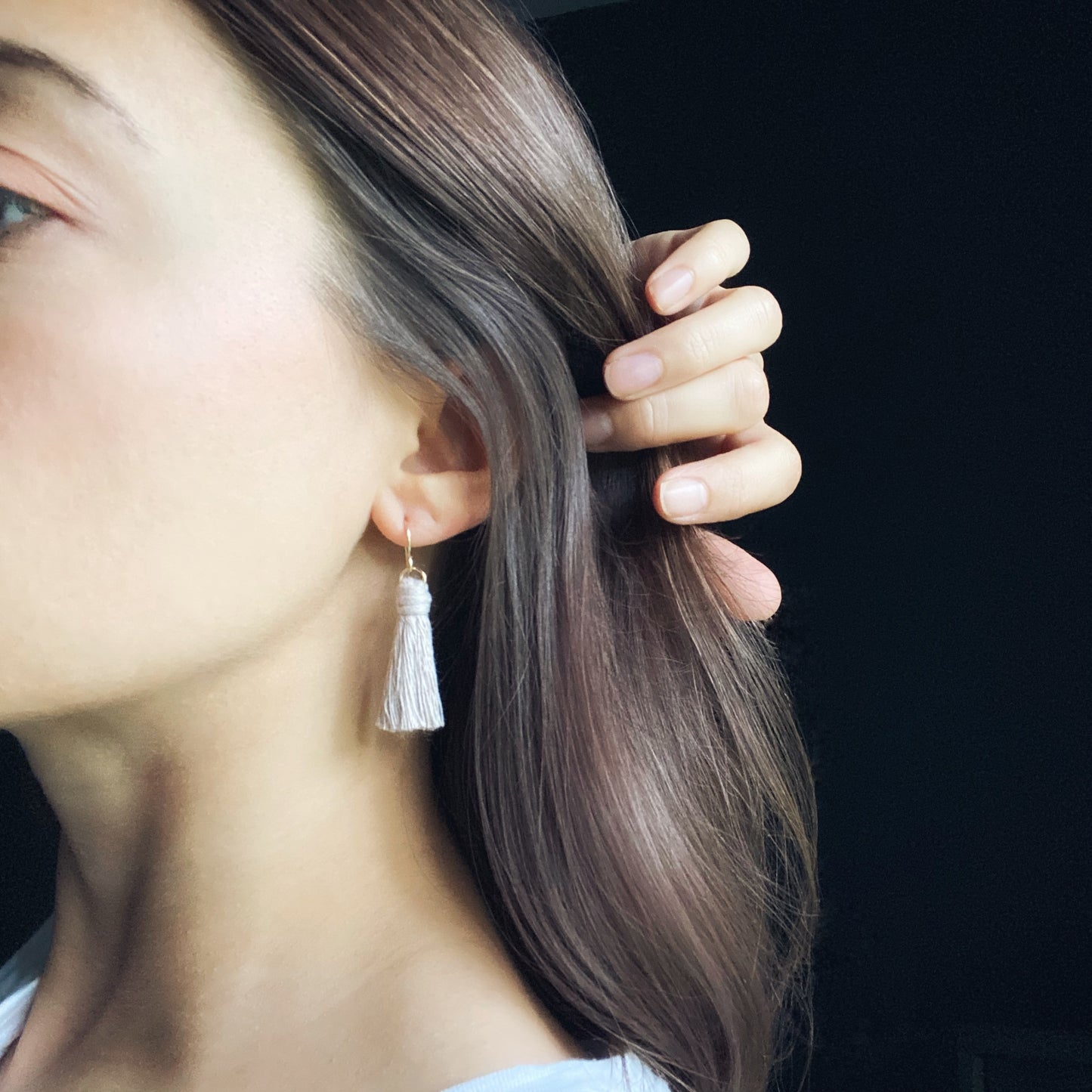 Penny Mini Tassel Earring | Modern Bohemian Jewelry