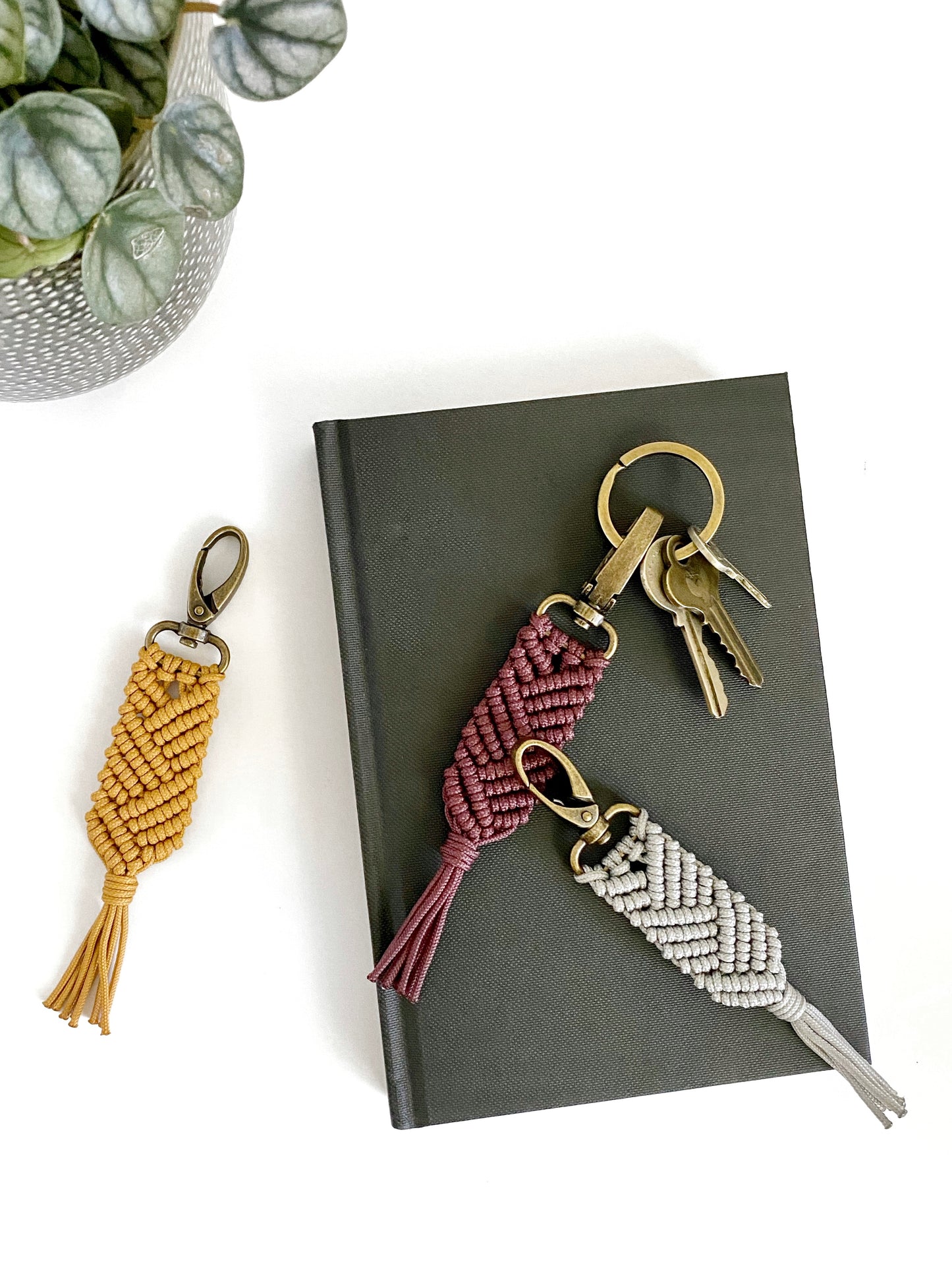 Quinn Paracord Macrame Keychain | Petite or Large