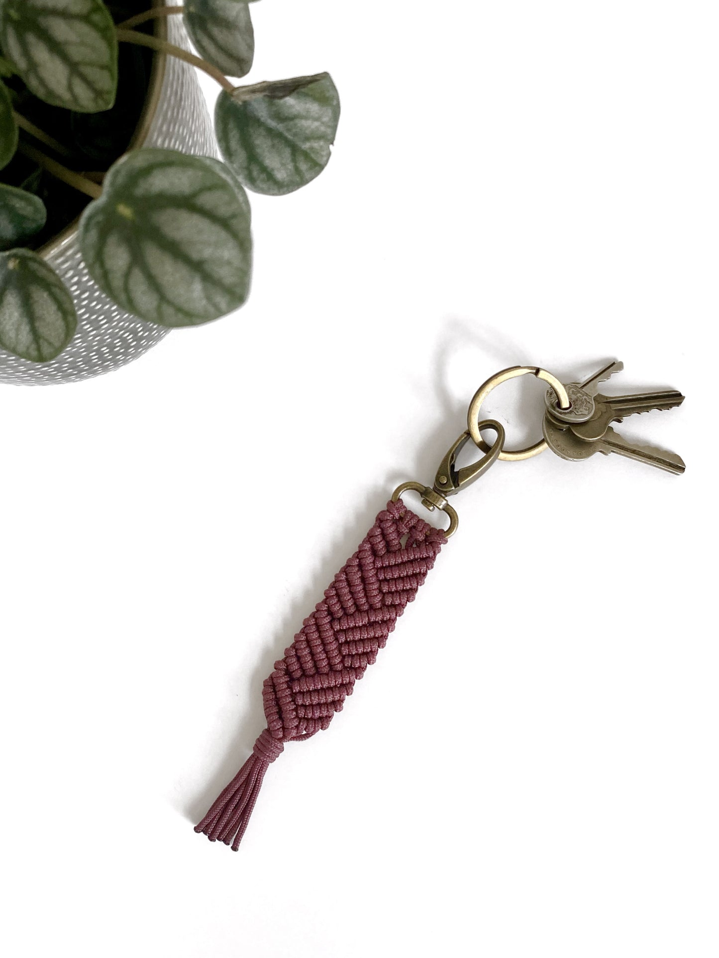 Quinn Paracord Macrame Keychain | Petite or Large