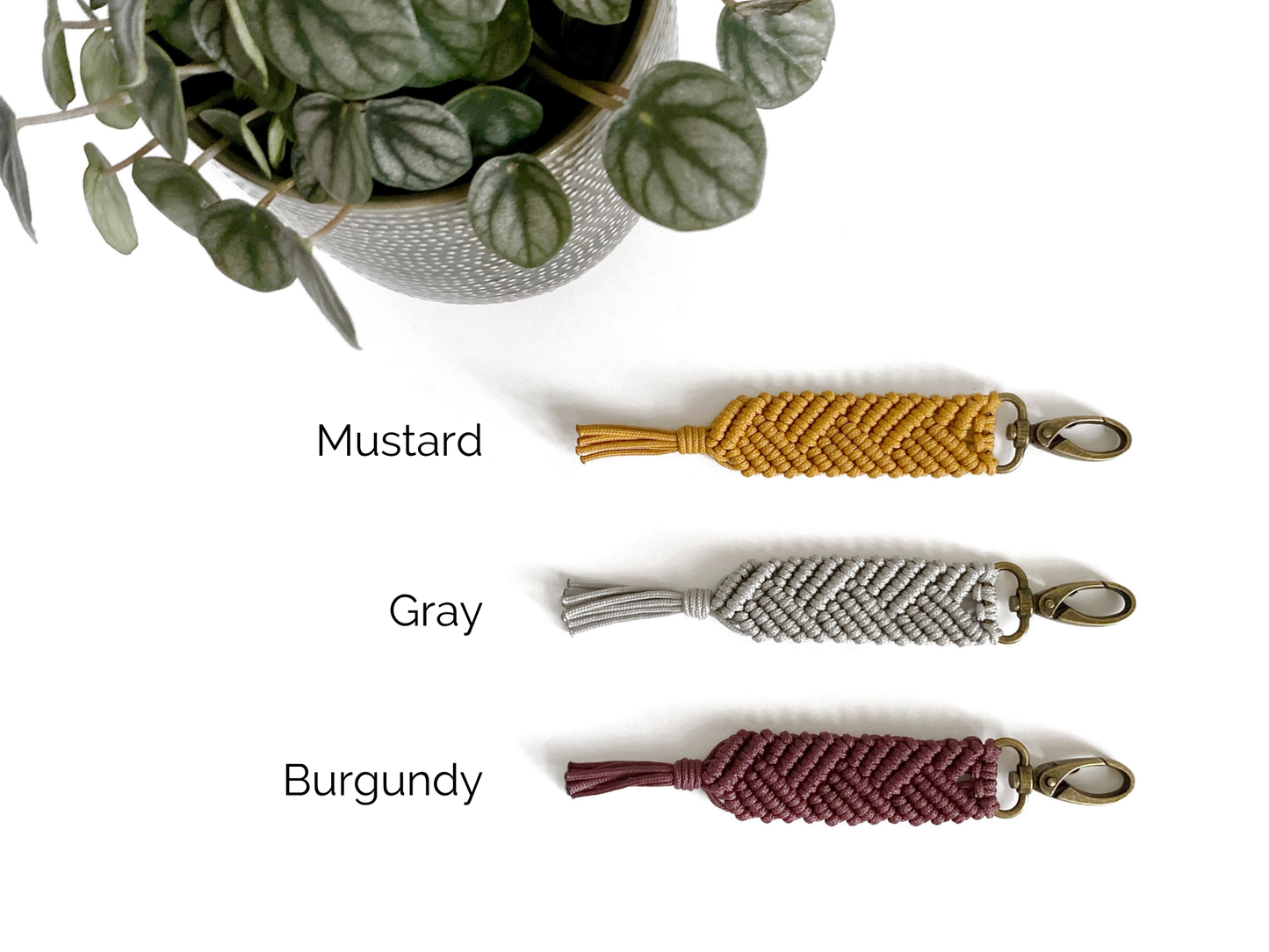 Quinn Paracord Macrame Keychain | Petite or Large