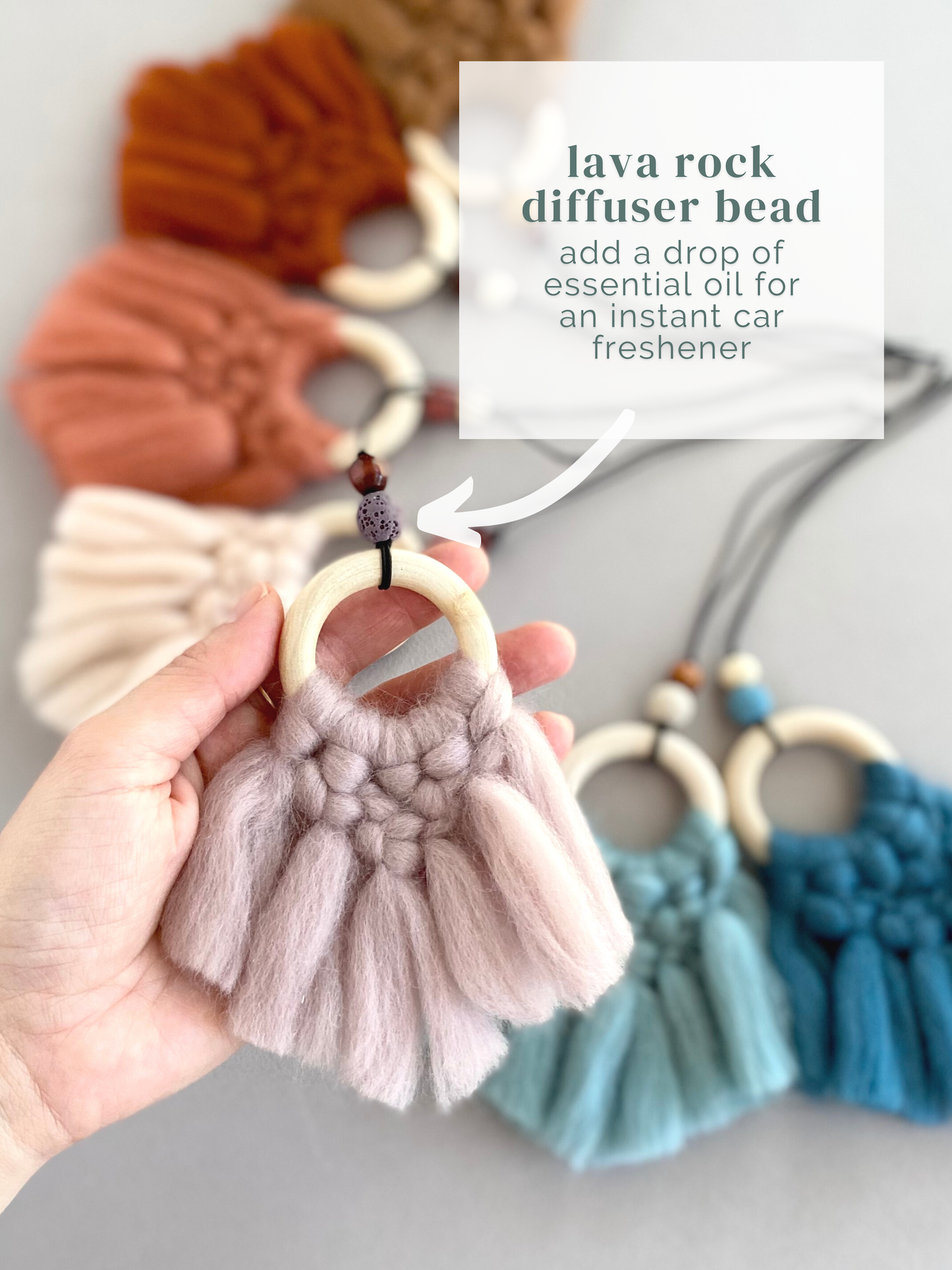 Rearview Mirror Charm & Car Diffuser | Daphne