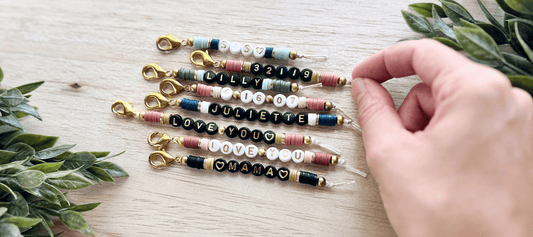 How to make a letter bead keychain