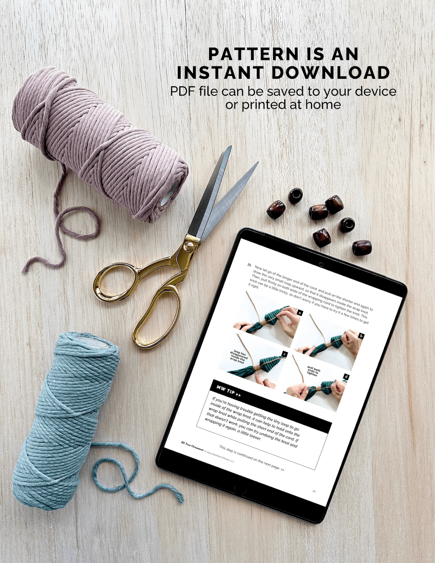 3D Tree Ornament Pattern | Beginner to Intermediate – Manifold Witness