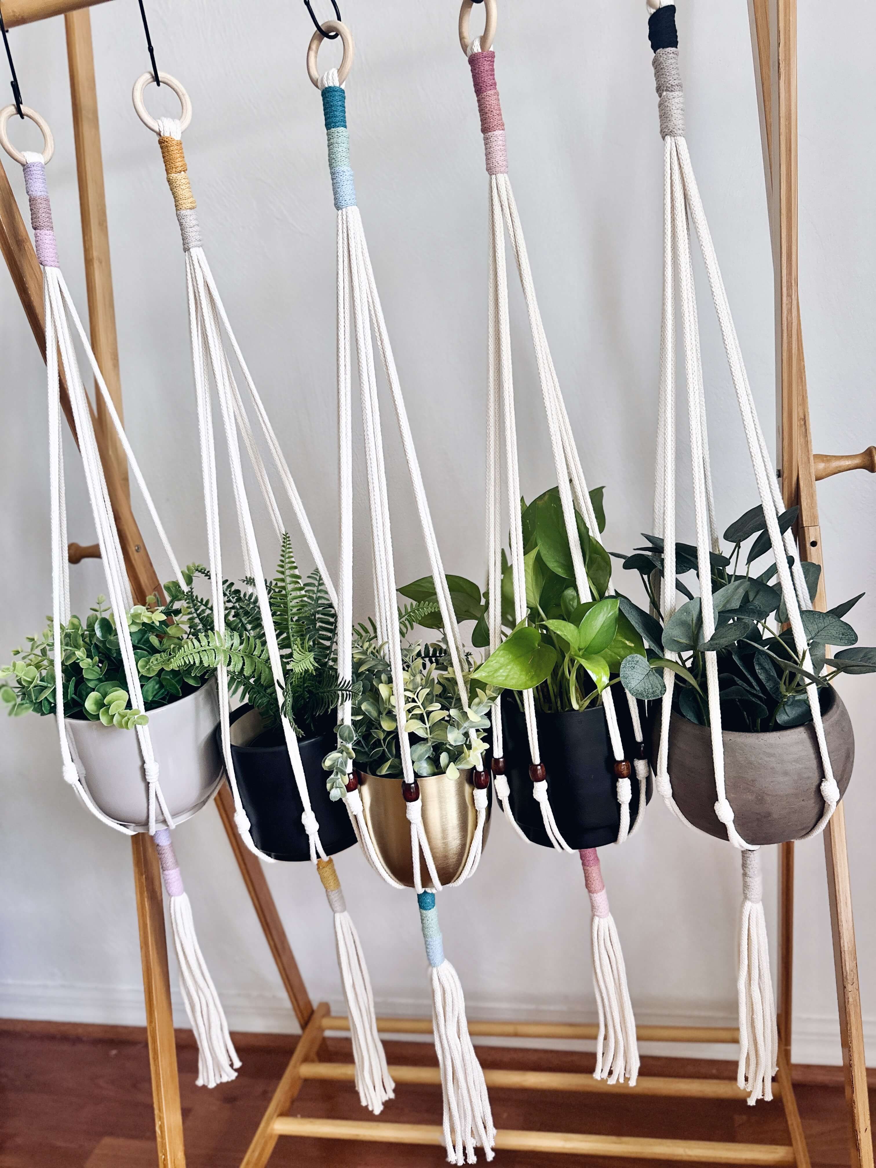 DIY Macrame Kit | Colorblock Plant Hanger | Audrey – Manifold Witness