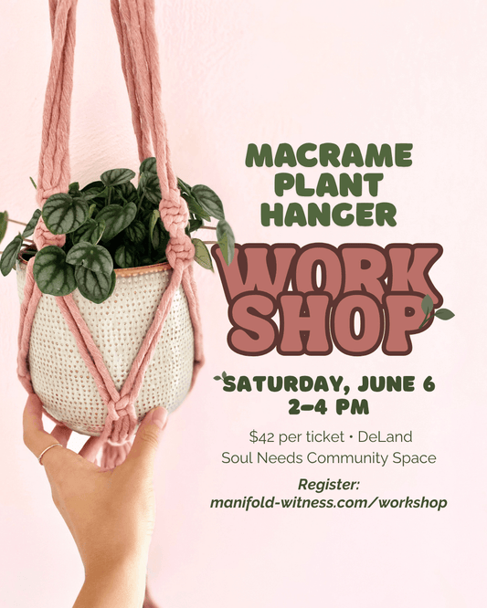 Macrame Plant Hanger Workshop