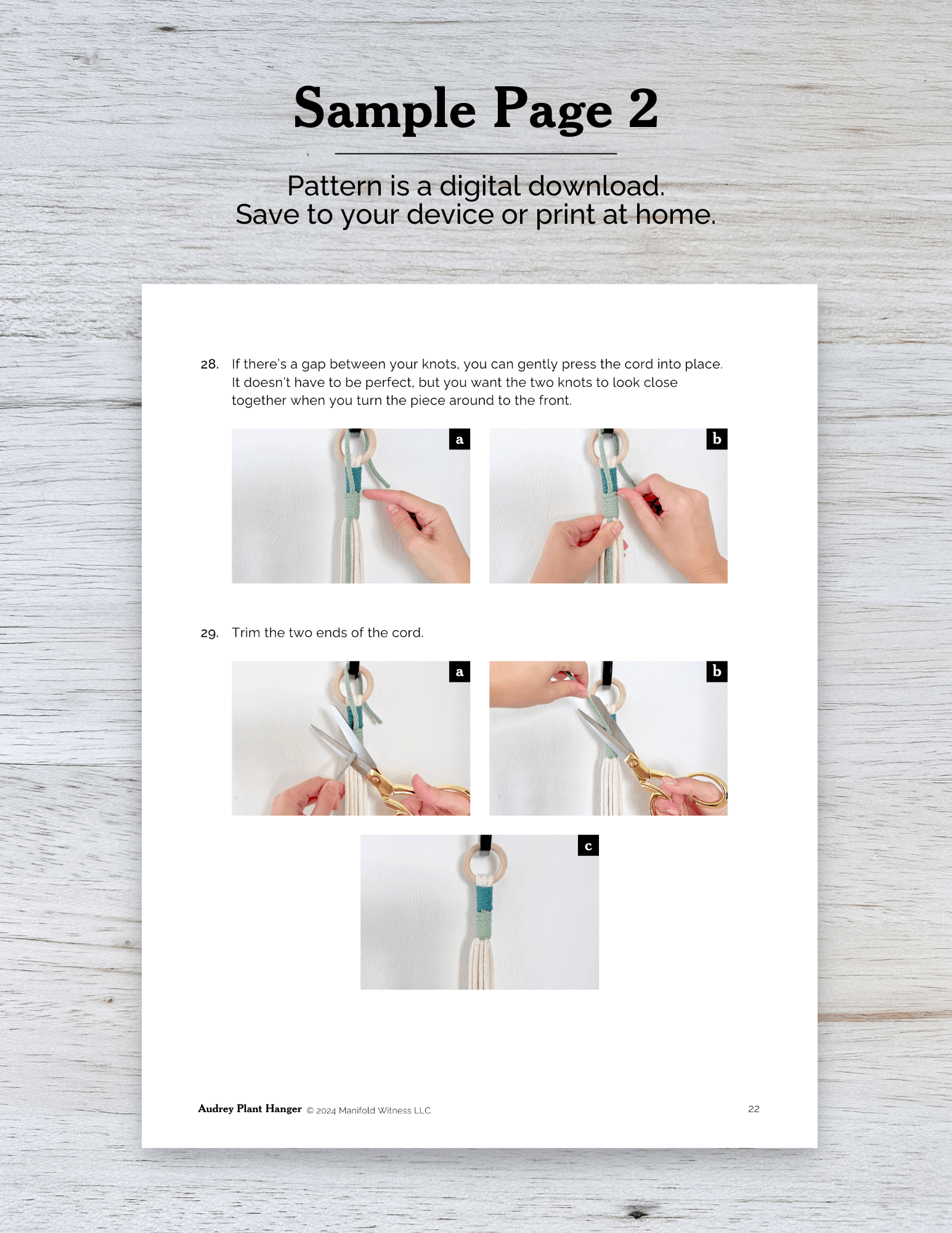 macrame plant hanger instructions pdf Easy Macrame Plant Hanger Pattern | Beginner