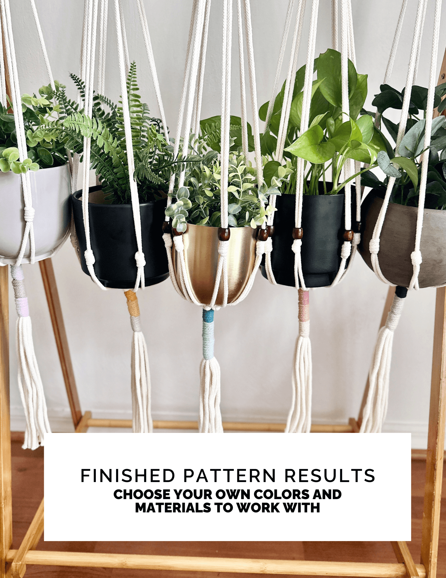 diy macrame pot plant hanger Easy Macrame Plant Hanger Pattern | Beginner