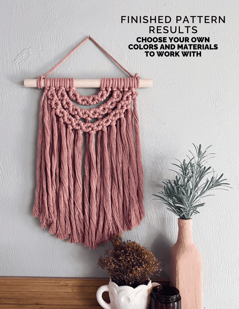 DIY Macrame Wall Hanging Pattern | Beginner to Intermediate | Flower C ...