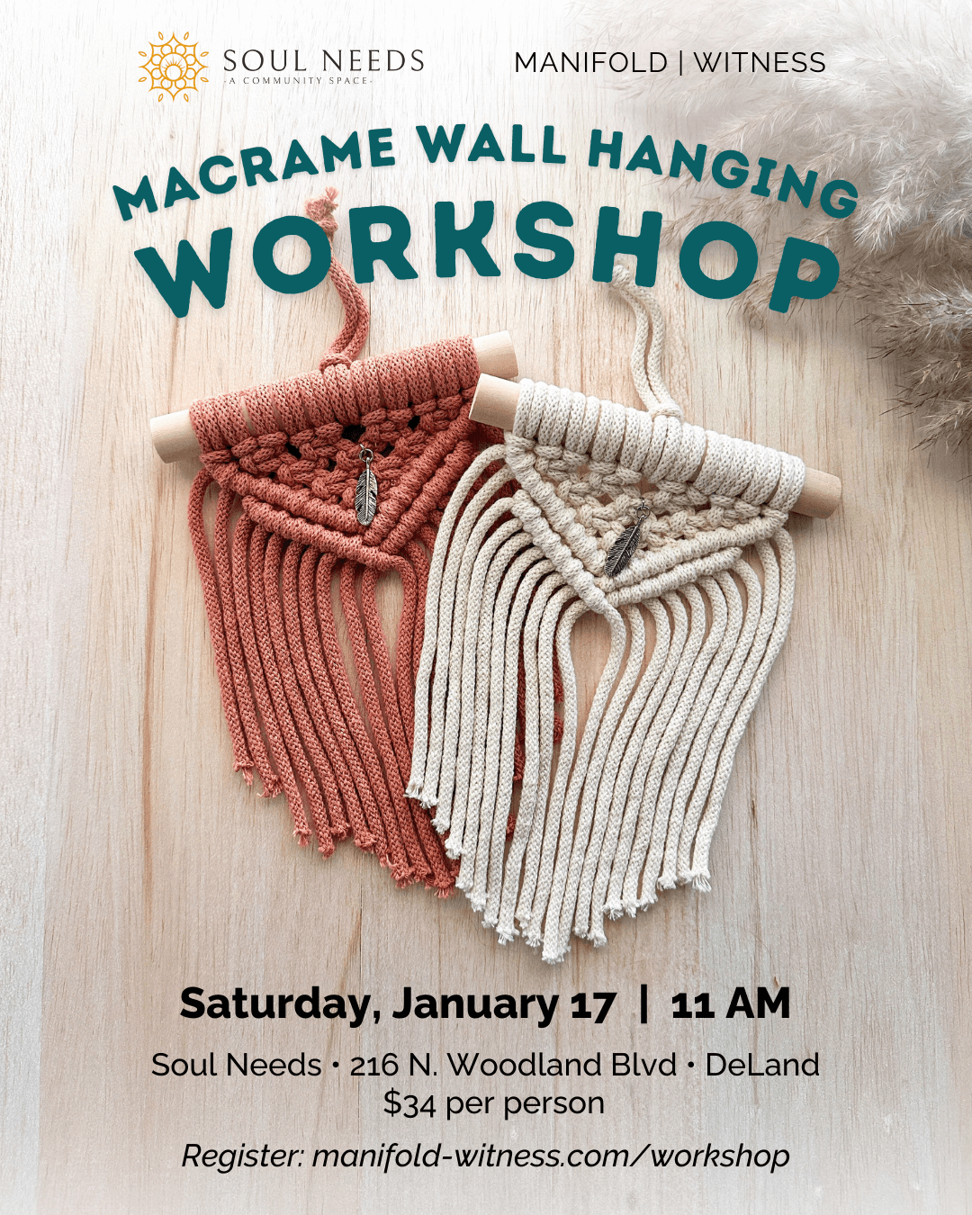 Macrame Wall Hanging Workshop