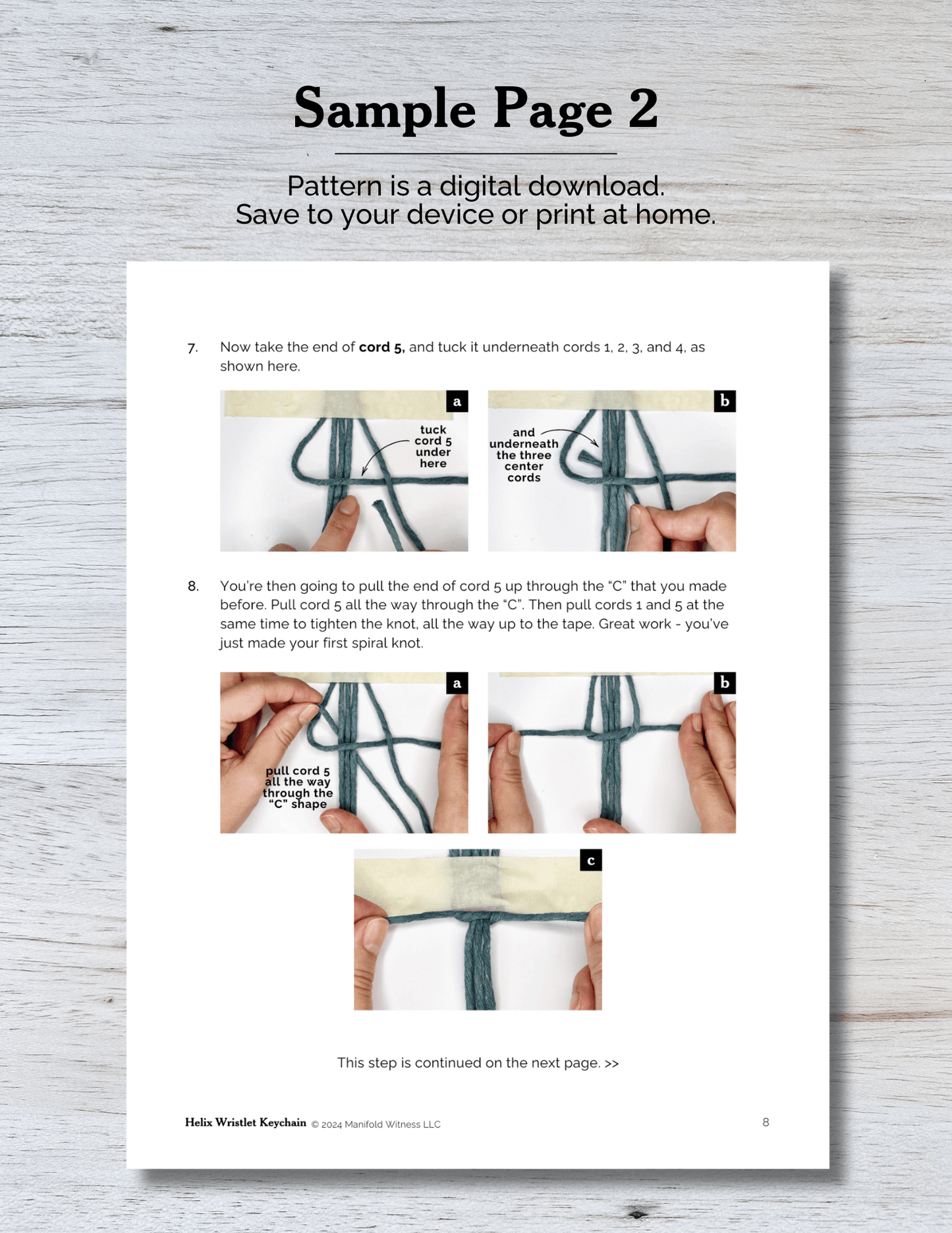Macrame Wristlet Keychain Pattern | Beginner | Helix