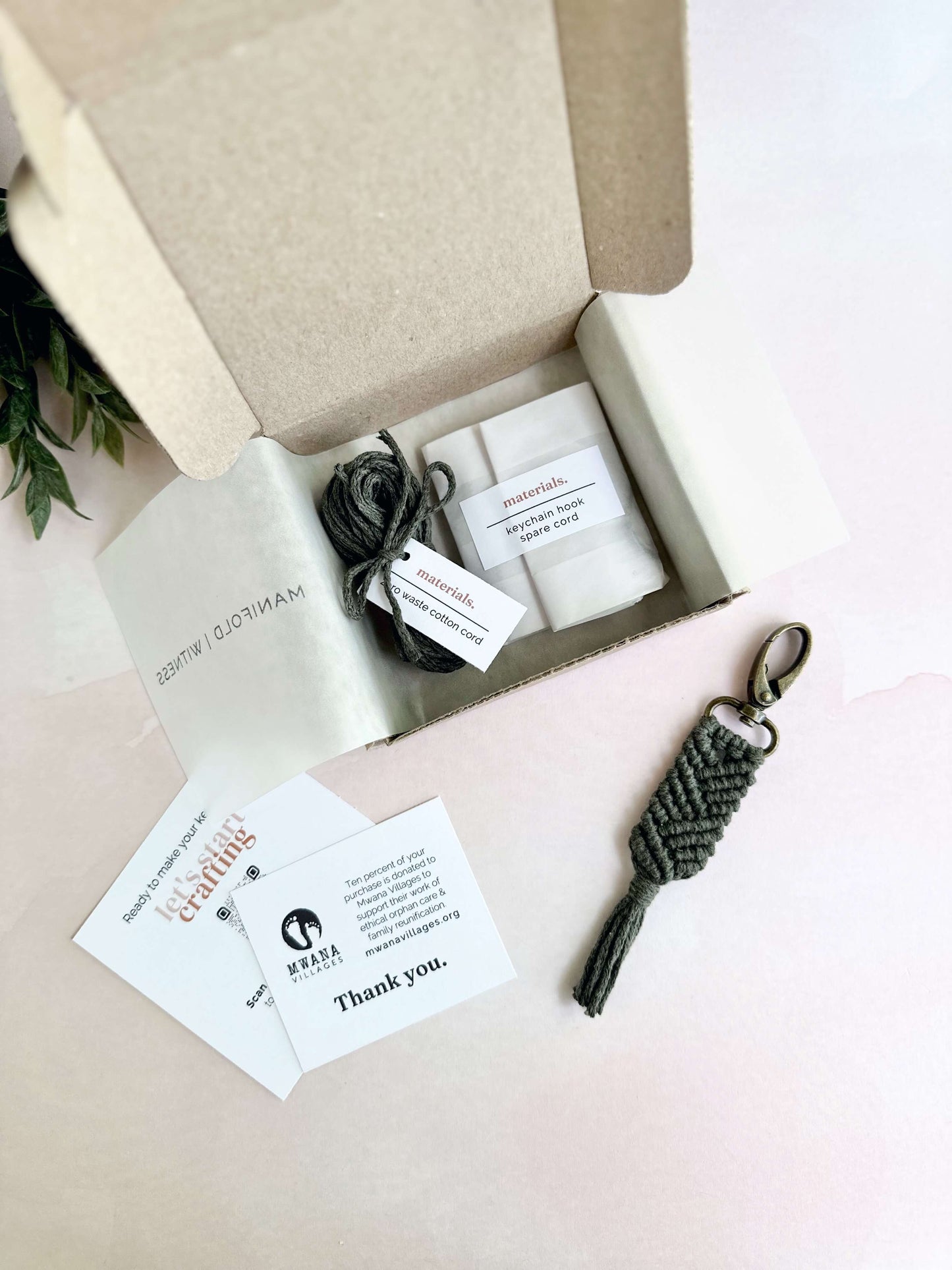 DIY Macrame Kit | Cotton Keychain | Quinn