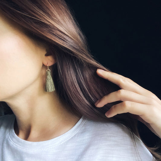 Penny Mini Tassel Earring | Modern Bohemian Jewelry